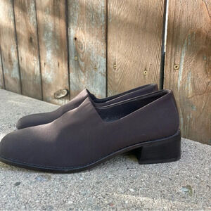 DONALD J PLINER Women’s Brown Slip On Loafer Dress Shoe Heel Size 5.5